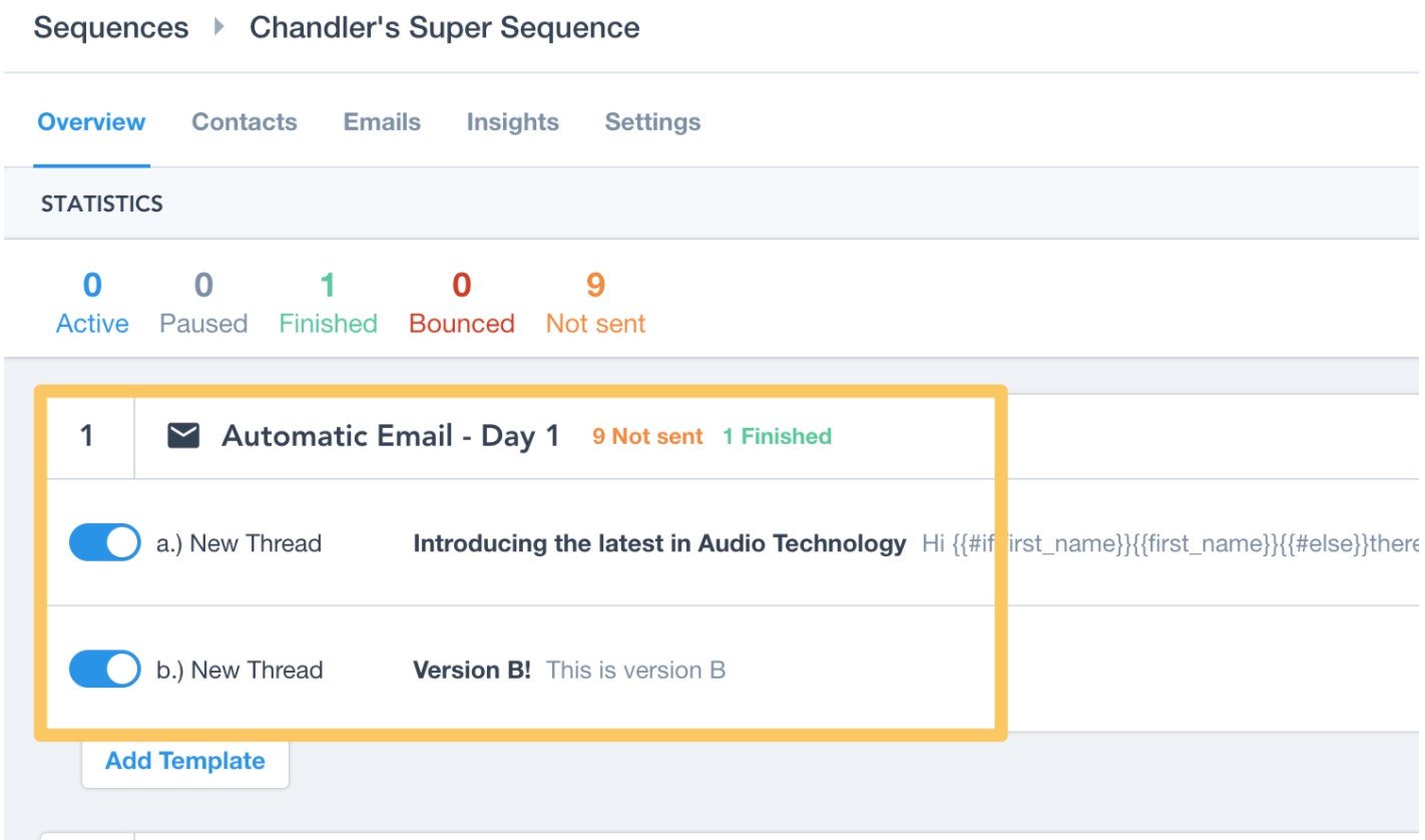 AB Testing with Apollo.io